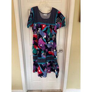 Vintage 80's Appel Made in the USA Mumu One Size Fits All